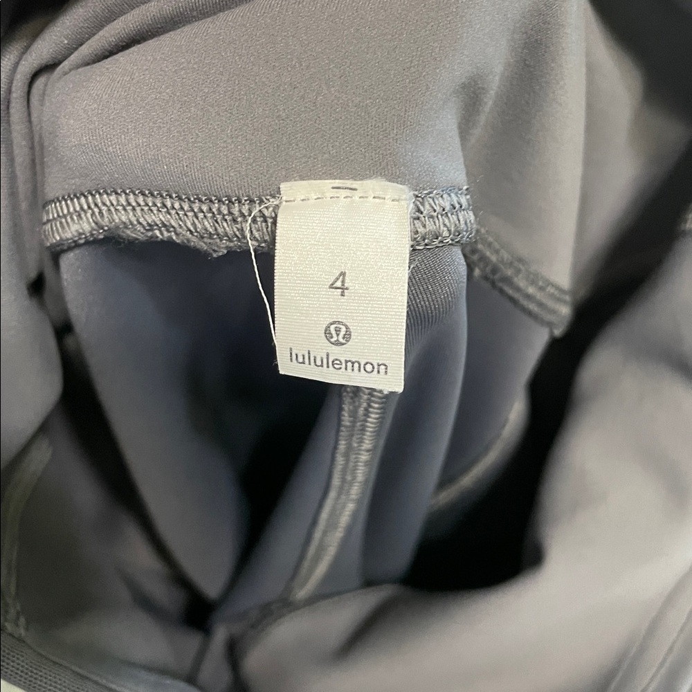 Lululemon Power Lines Pants 28" Titanium Dark Chrome Everlux High Rise Grey Sz 4 - Picture 13 of 15